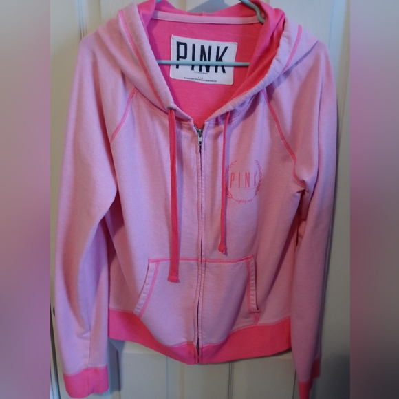 PINK Victoria's Secret Other - VS PINK Hooded L/S Zippered Jacket. Color: Pink. Size: L. Excellent condition!